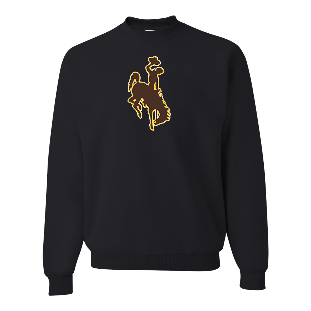 Men's Wyoming Cowboys JERZEES NuBlend Crewneck Sweatshirt
