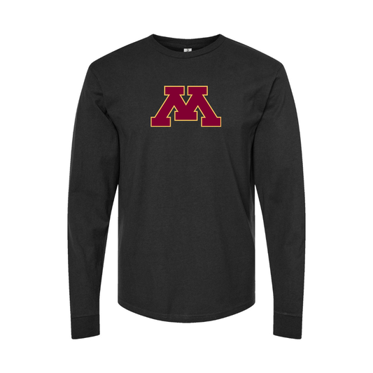 Youth Minnesota Golden Gophers Logo Cotton Long Sleeve T-Shirt