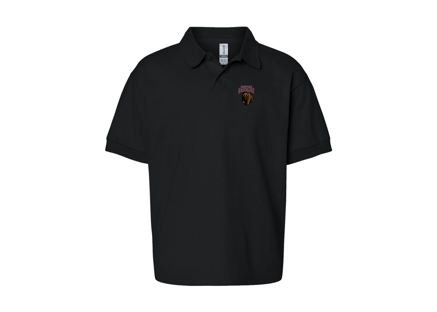 Youth Montana Grizzliesl  Gildan Dry Blend Jersey Polo
