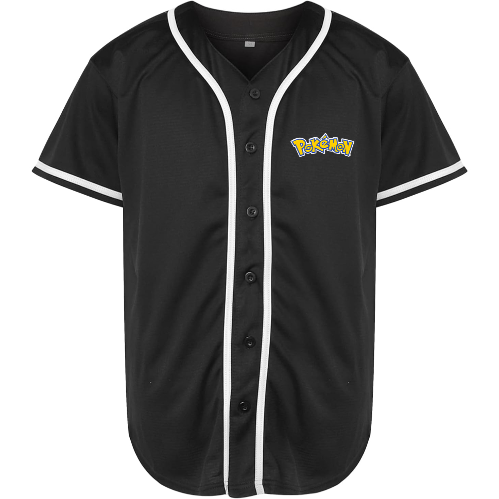Men's Pokemon Cartoon Baseball Jersey