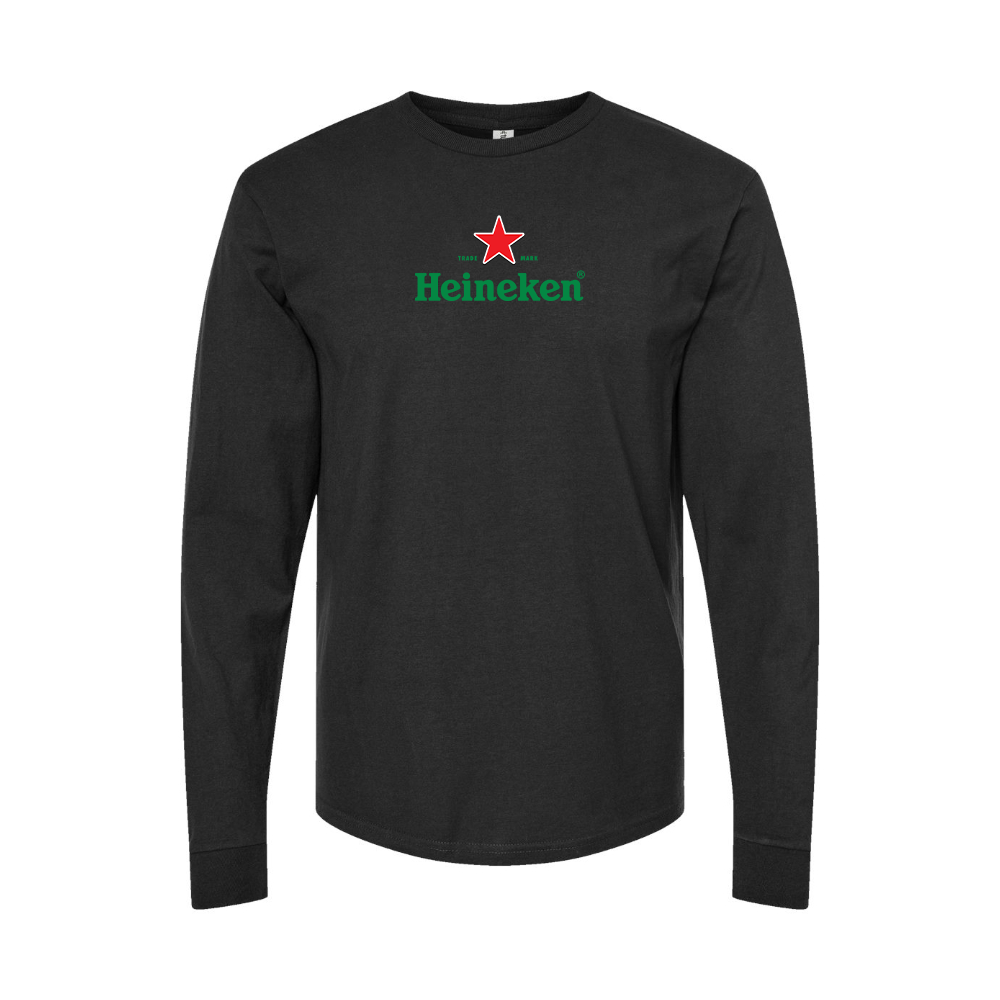 Youth Heineken Logo Cotton Long Sleeve T-Shirt