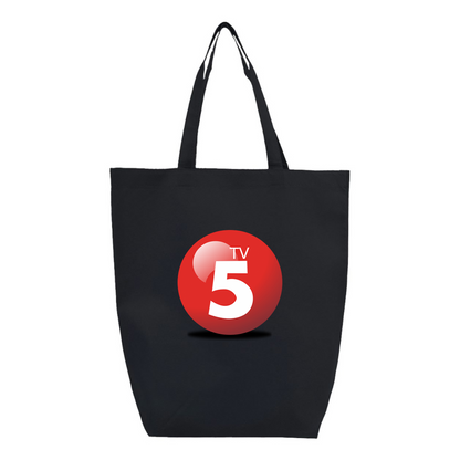 ABC TV5 Logo Q-Tees Non-Woven Gusset Bottom Tote