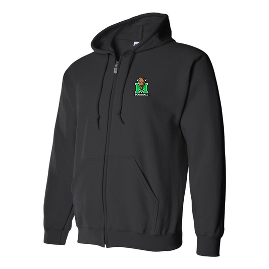 Men's Marshall Thundering Herd Logo Zipper Hoodie