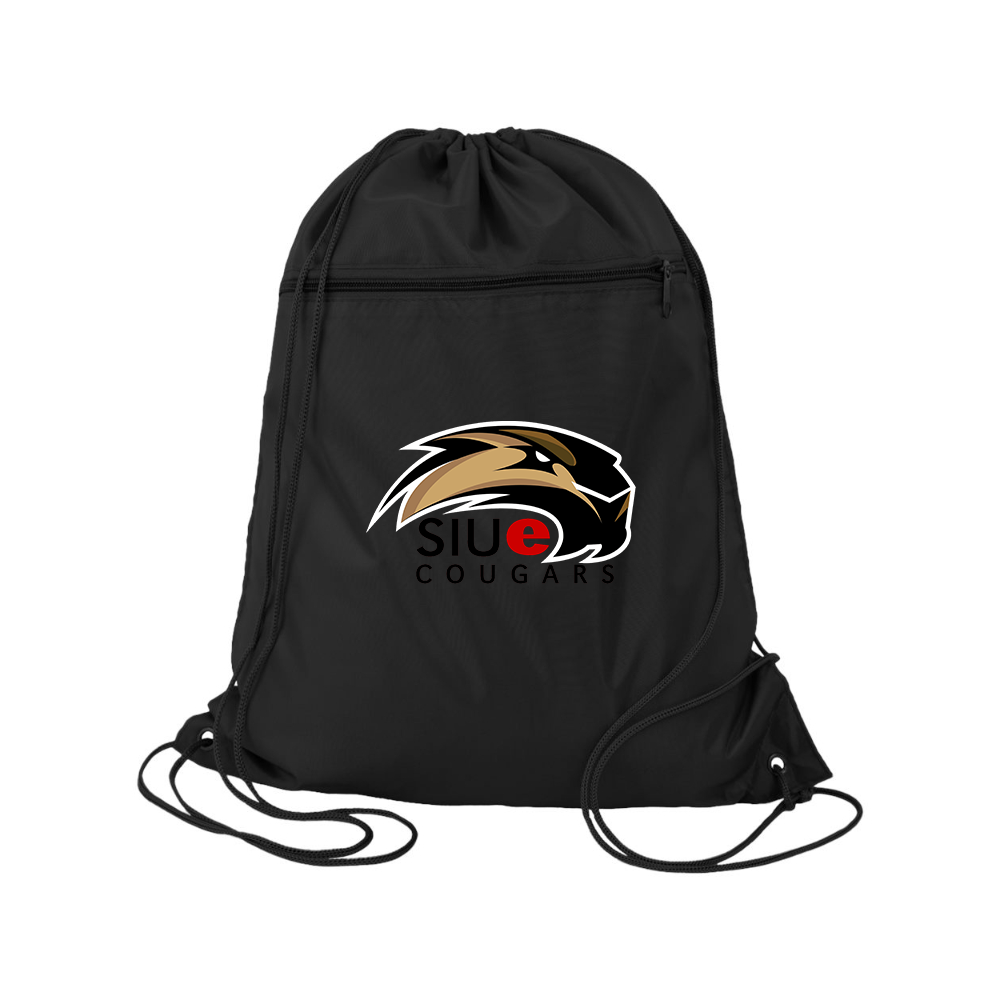 SIU Edwardsville Cougars Logo Q-Tees - Polyester Cinchpack