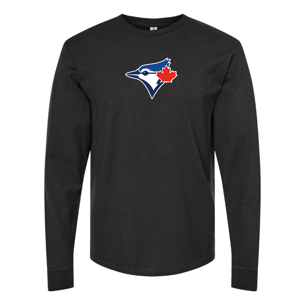 Men's Bluefield Blue Jays Logo Long Sleeve T-Shirt