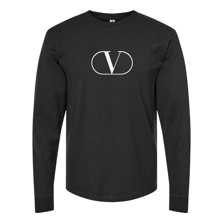 Youth Valentino Symbol Cotton Long Sleeve T-Shirt