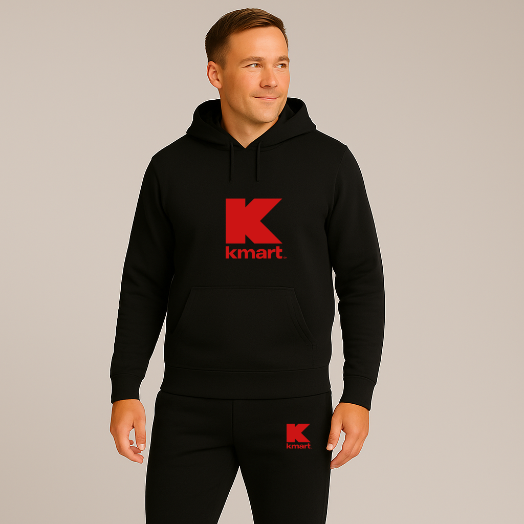 Men's Kmart Logo Hoodie Joggers Set