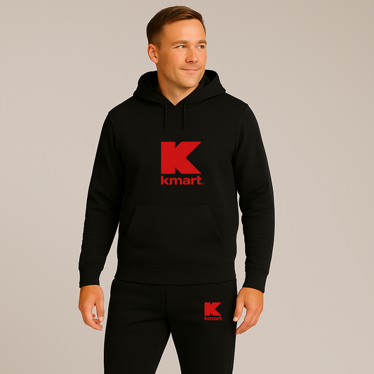 Men's Kmart Logo Hoodie Joggers Set