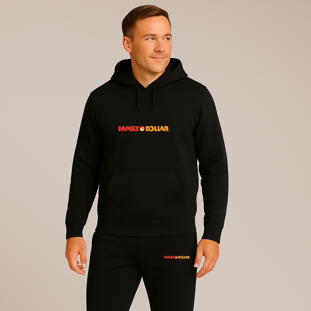 Men's Family Dollar Logo Hoodie Joggers Set