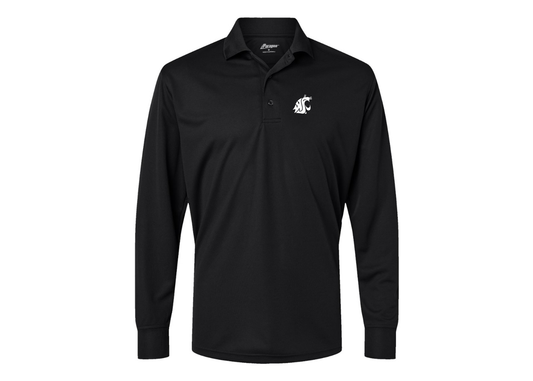 Men's Washington State Cougars Paragon Prescott Long Sleeve Polo