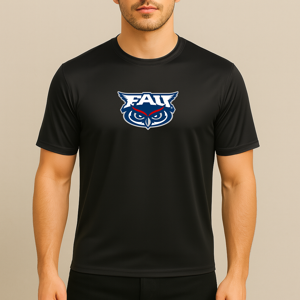Men's Florida Atlantic Owls Logo Polyester T-Shirt