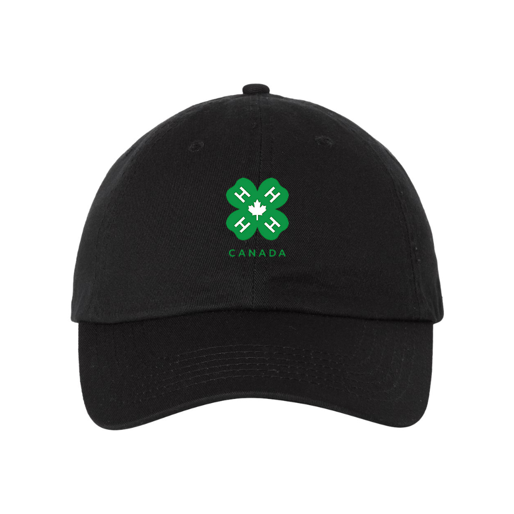 4H Canada Logo  Valucap Adult Bio-Washed Classic Dad Hat