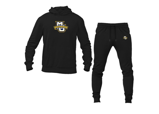 Men's Marquette Golden Eagles Logo Hoodie Joggers Set