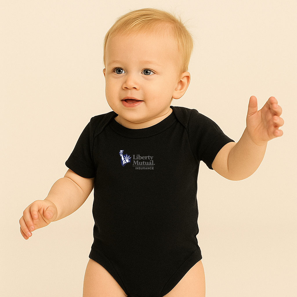 Liberty Mutual Insurance Logo Baby Romper Onesie