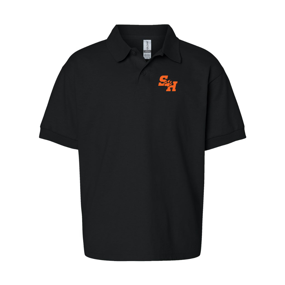 Youth Sam Houston State Bearkats Logo Gildan Dry Blend Jersey Polo