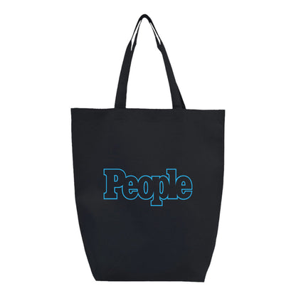 People Magazine Logo Q-Tees Non-Woven Gusset Bottom Tote