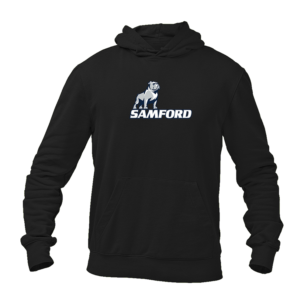 Men's Samford Bulldogs Logo Softstyle Midweight Hooded Sweatshirt