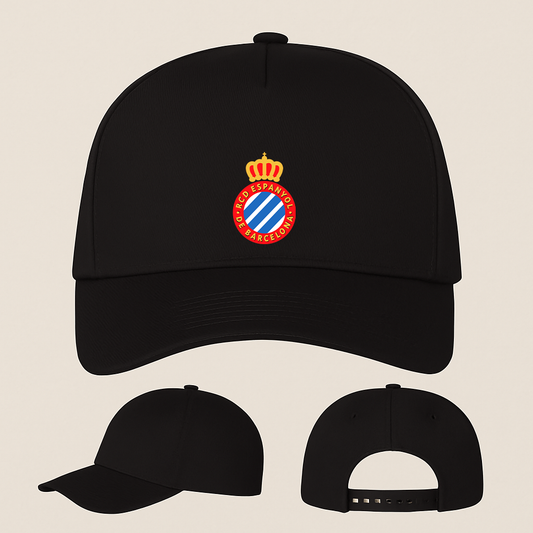 Espanyol Soccer Logo Five Panel Twill Snapback Cap