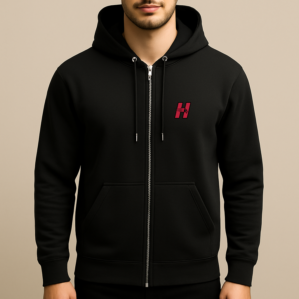 Men's Hartford Hawks Logo Zipper Hoodie