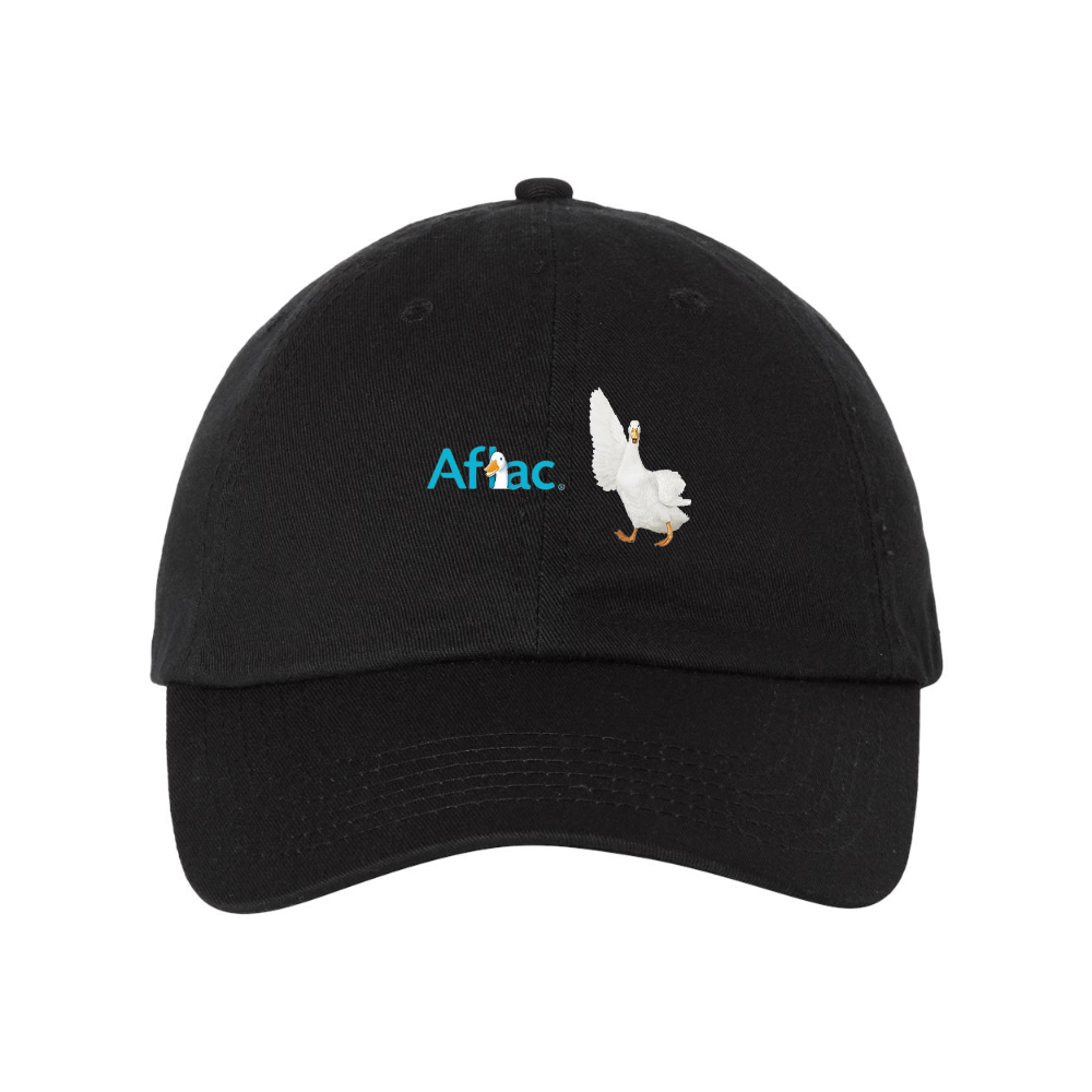Aflac Logo and Duck Valucap Adult Bio-Washed Classic Dad Hat