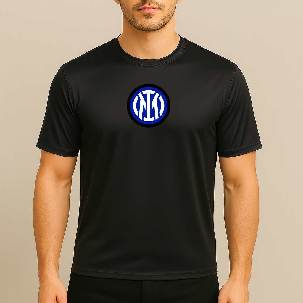 Men's Inter Milan 2025 Soccer Logo Polyester T-Shirt