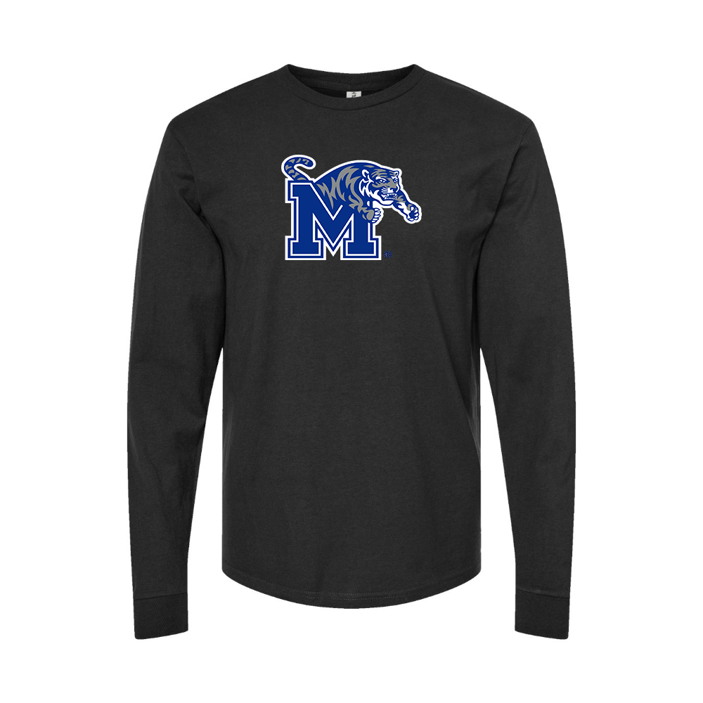 Youth Memphis Tigers Logo Cotton Long Sleeve T-Shirt