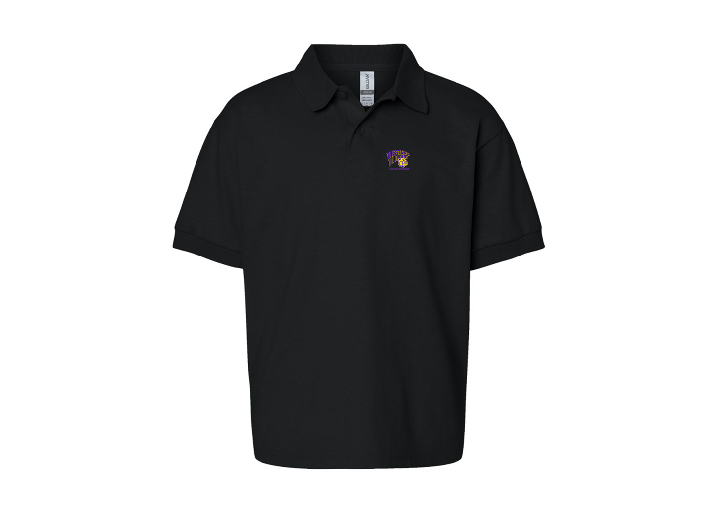 Youth Western Illinois Leathernecks Gildan Dry Blend Jersey Polo
