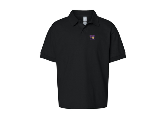 Youth Western Illinois Leathernecks Gildan Dry Blend Jersey Polo