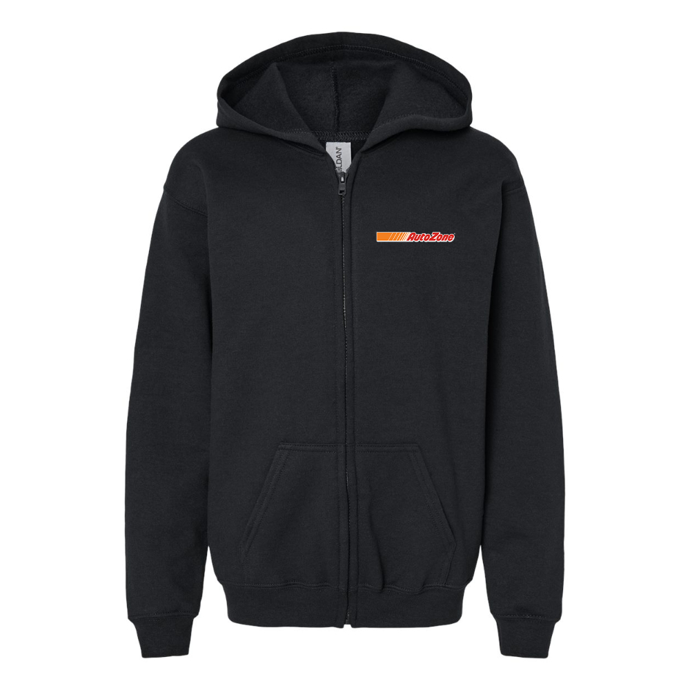 Gildan Heavy Blend Youth AutoZone Logo Full Zip Hooded Sweatshirt