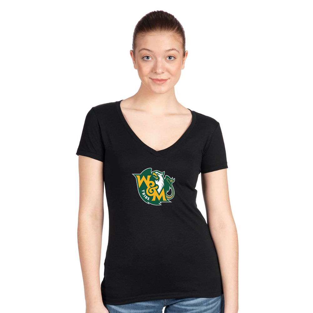 Women's William and Mary Tribe Next Level V-Neck T-Shirt