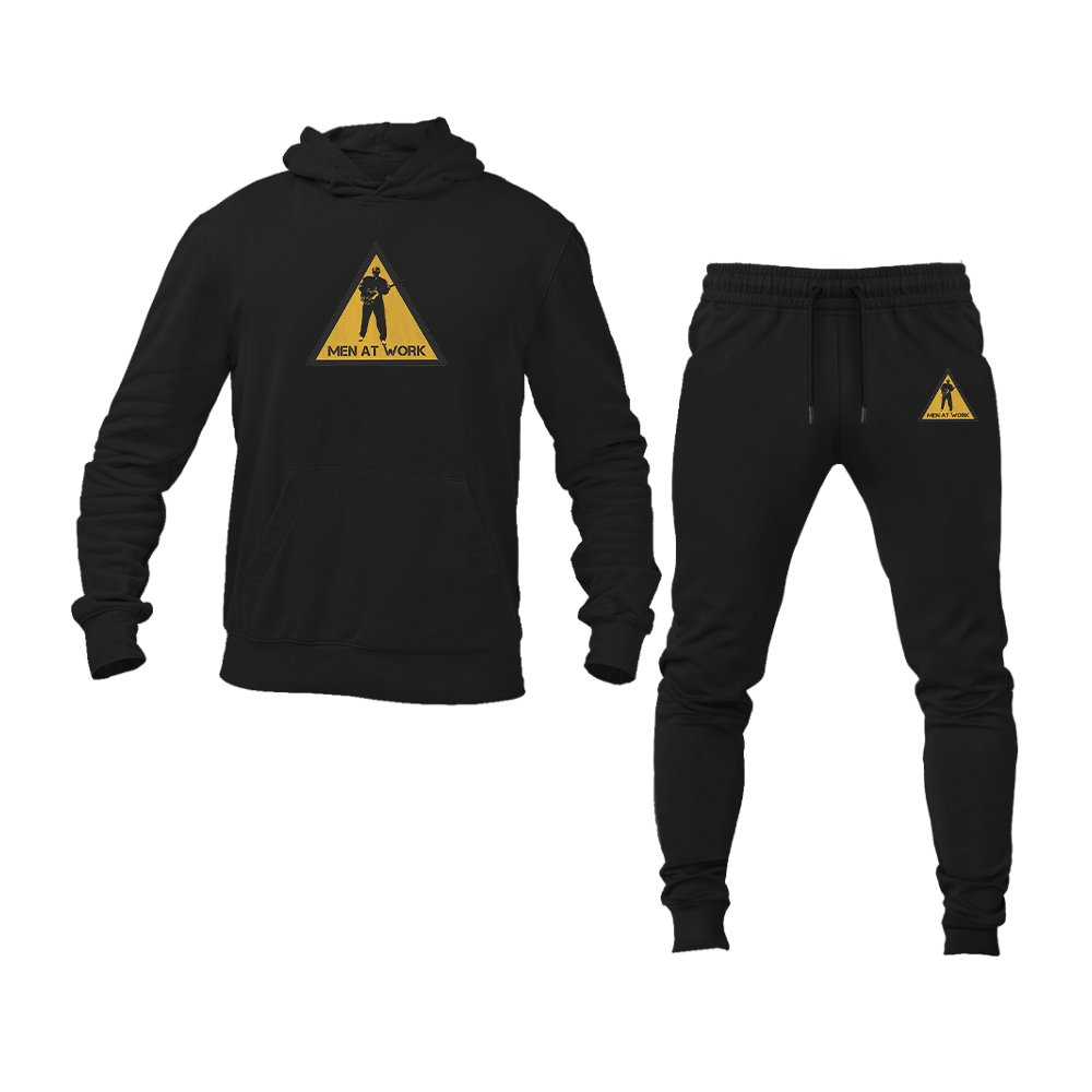 Men's Men at Work Logo Hoodie Joggers Set