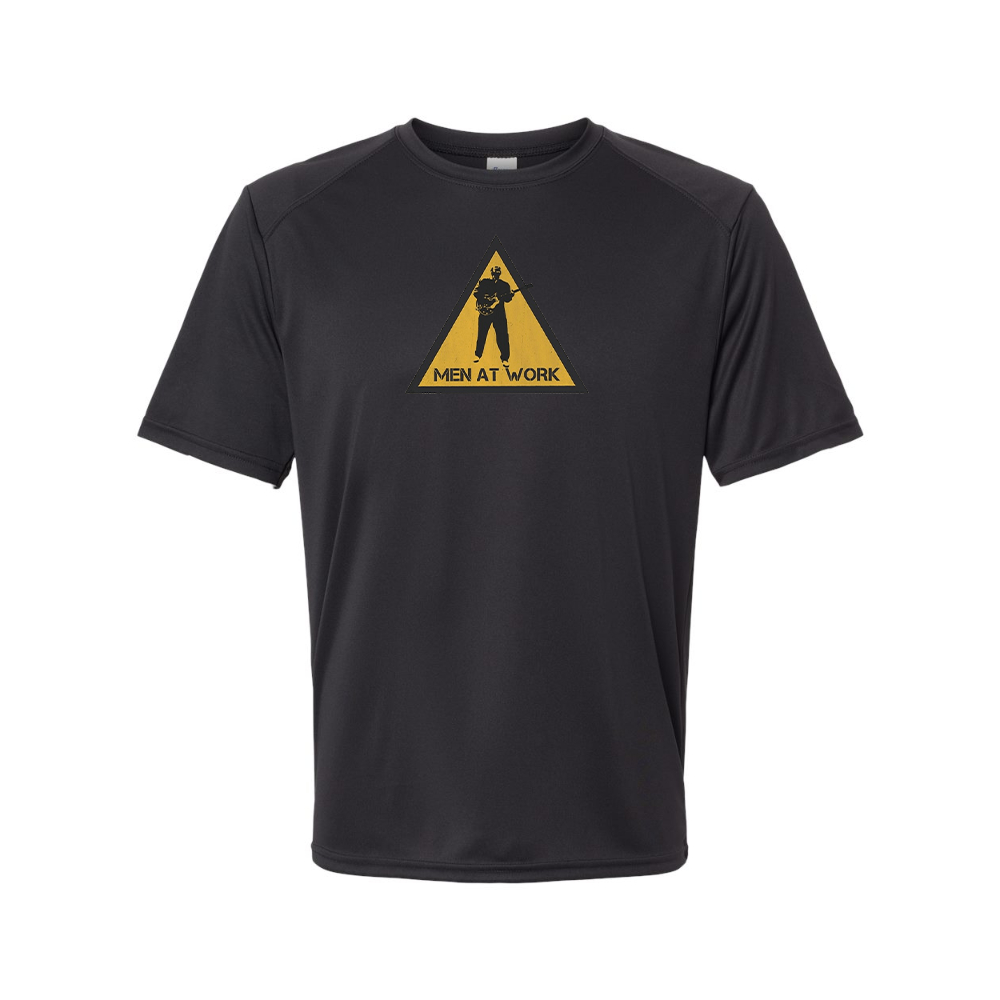 Men's Men at Work Logo Polyester T-Shirt