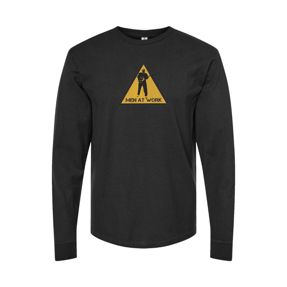 Men's Men at Work Logo Long Sleeve T-Shirt