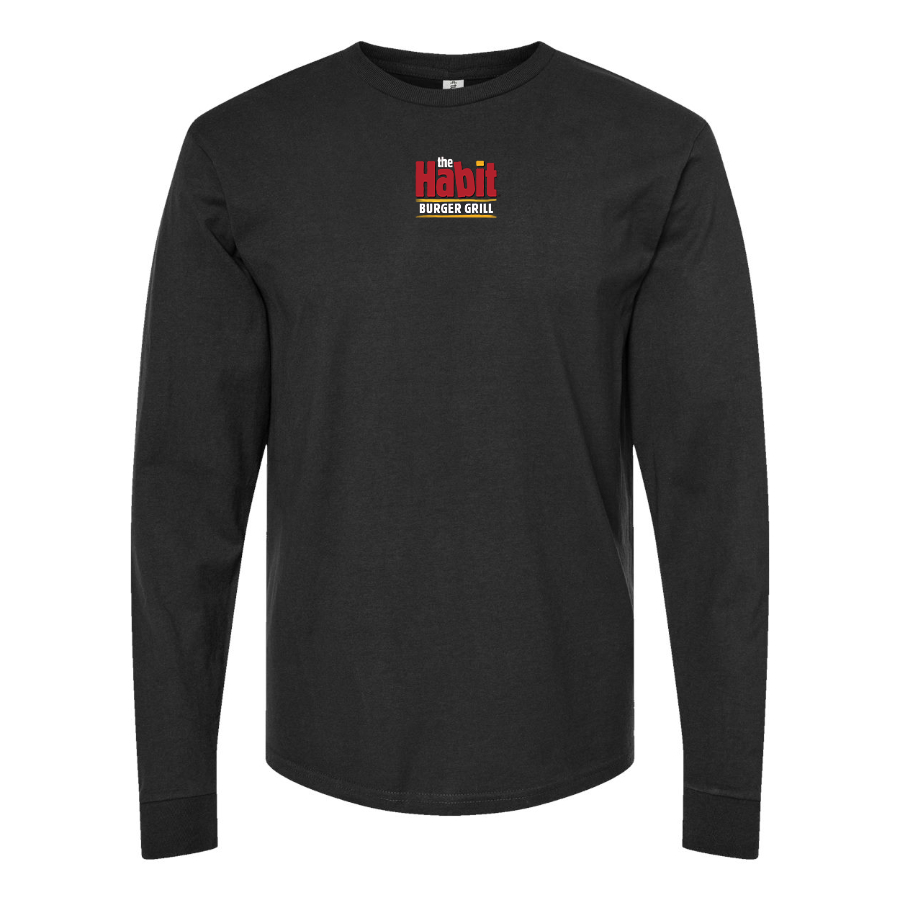 Youth The Habit Burger Grill Logo Cotton Long Sleeve T-Shirt