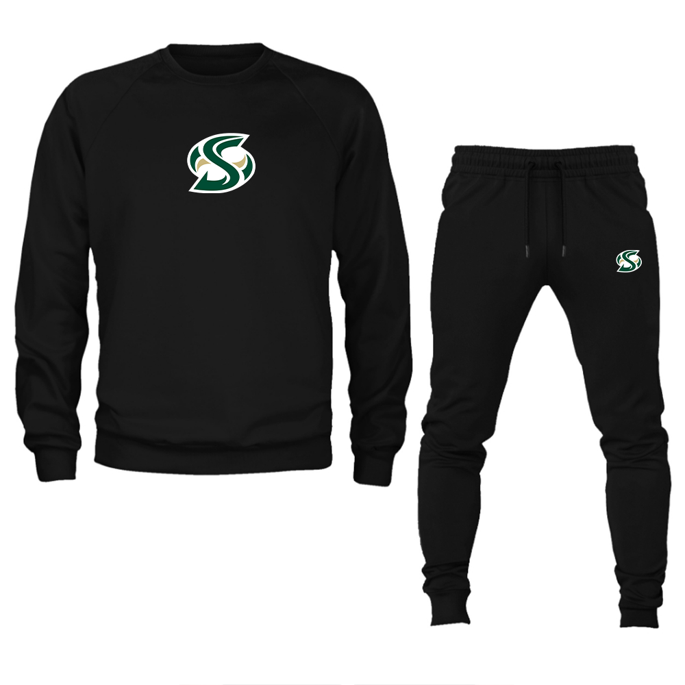 Men's Sacramento State Hornets Logo  Crewneck Sweatshirt Joggers Suit