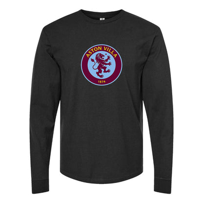 Youth Kids Aston Villa FC Long Sleeve T-Shirt