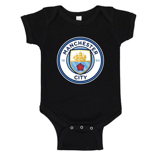 Baby Manchester City Soccer Romper Onesie