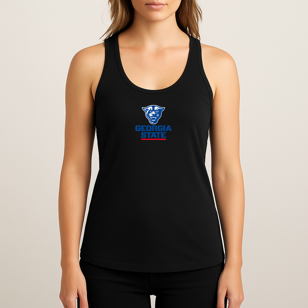 Women's Georgia State Panthers Logo Next Level Ideal Racerback Tank