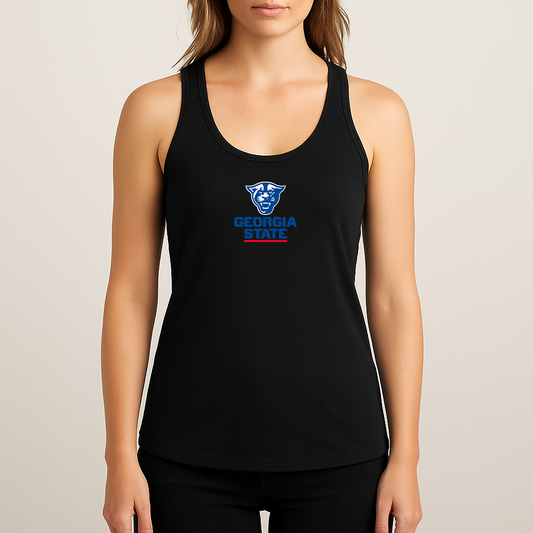 Women's Georgia State Panthers Logo Next Level Ideal Racerback Tank
