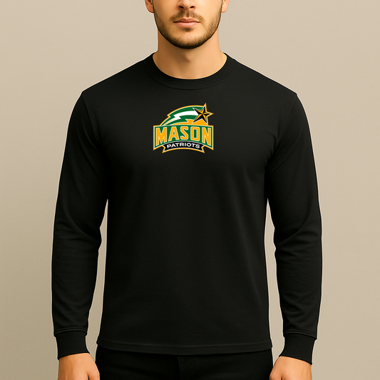 Men's George Mason Patriots Logo Long Sleeve T-Shirt