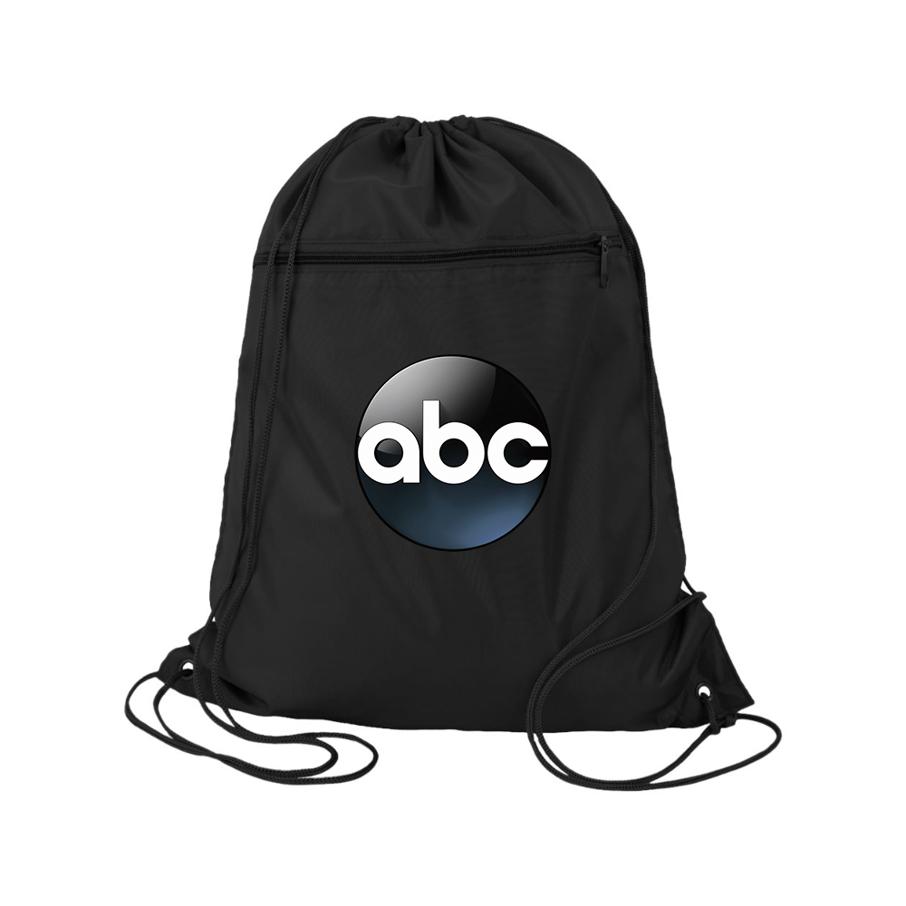 Abc Logo Q-Tees - Polyester Cinchpack