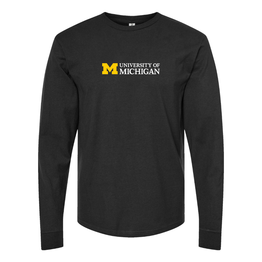 Youth University of Michigan Logo Cotton Long Sleeve T-Shirt