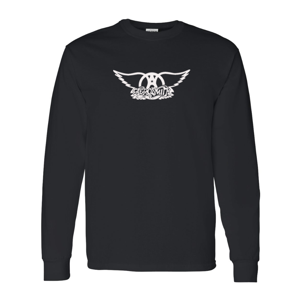 Men's Aerosmith Logo Gildan Heavy Cotton Long Sleeve T-Shirt