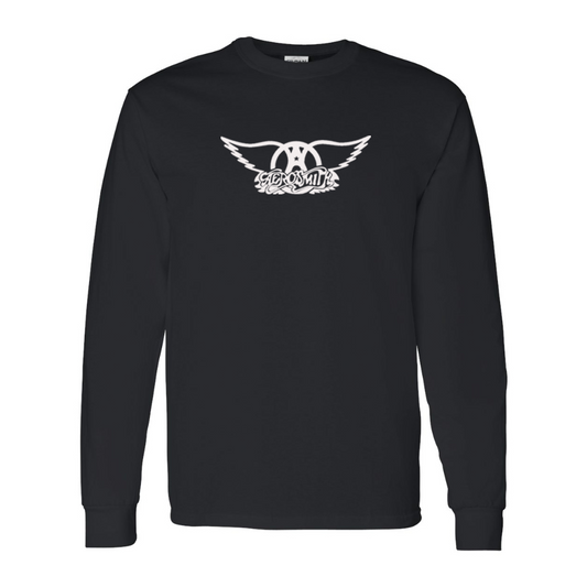 Men's Aerosmith Logo Gildan Heavy Cotton Long Sleeve T-Shirt