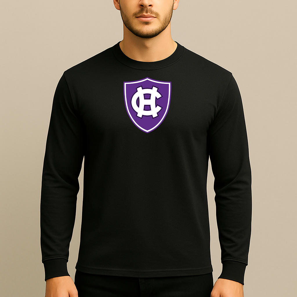 Men's Holy Cross Crusaders Logo Long Sleeve T-Shirt