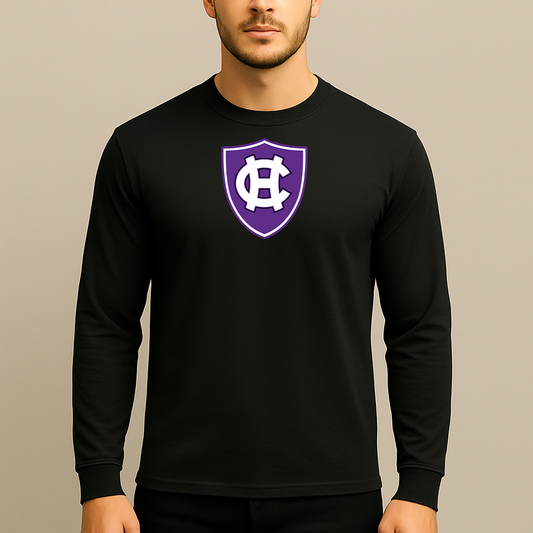 Men's Holy Cross Crusaders Logo Long Sleeve T-Shirt