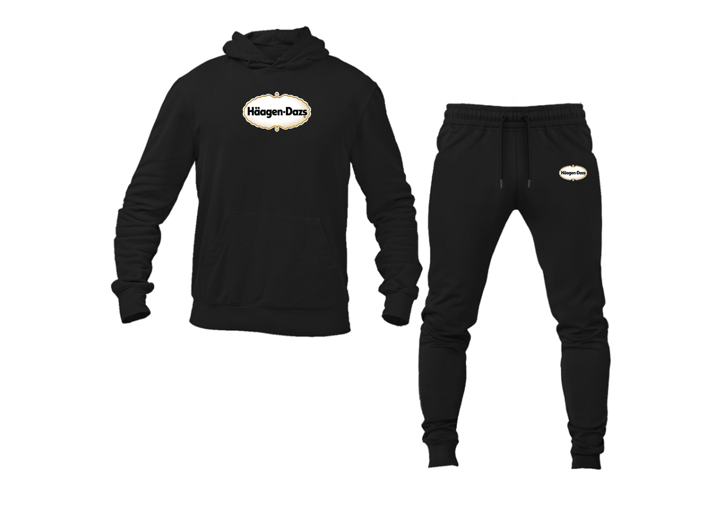 Men's Haagen Dazs Logo Hoodie Joggers Set