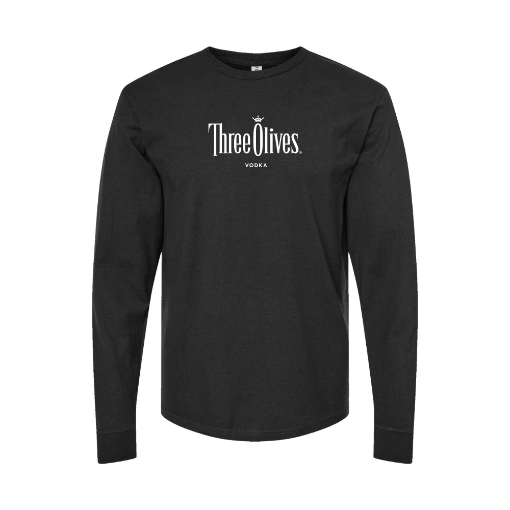 Youth Three Olives Logo Cotton Long Sleeve T-Shirt
