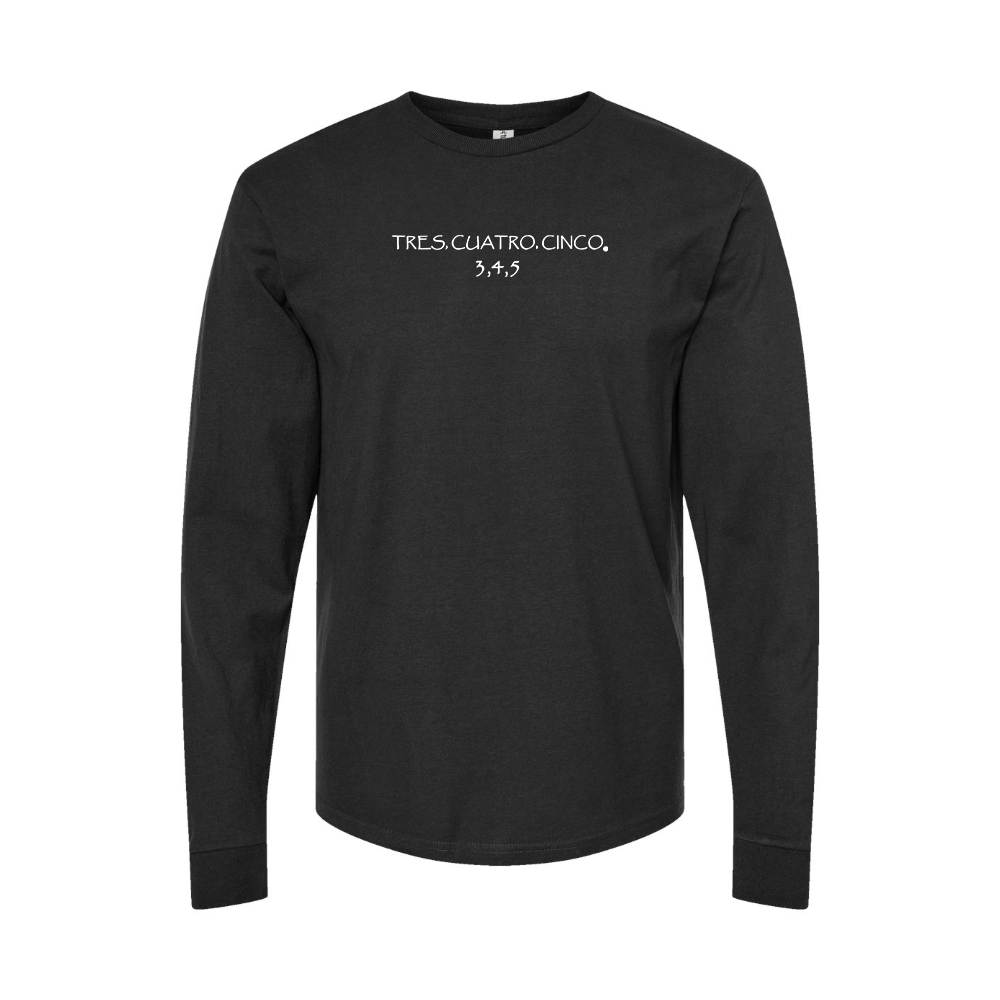 Youth Tres Cuatro Cinco Logo Cotton Long Sleeve T-Shirt