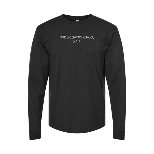 Youth Tres Cuatro Cinco Logo Cotton Long Sleeve T-Shirt